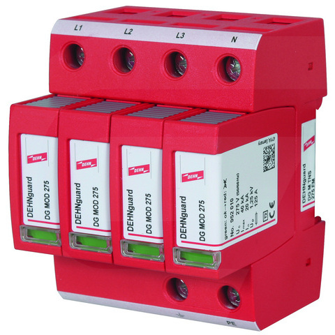 Ogranicznik Przepięć Dehnguard M Tns 275 Fm, 4-Biegunowy Do Sieci 230 V Ac
