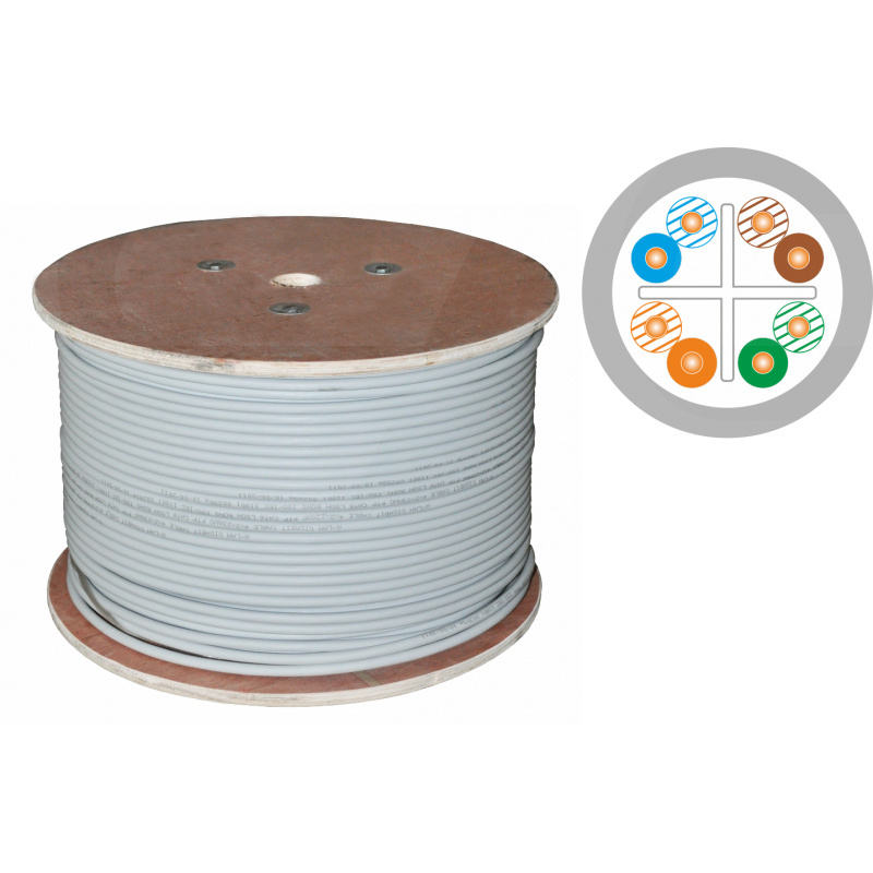 PRZEWÓD UTP 4x2x23AWG PVC KAT6 500M ALANTEC 25 /A-LAN TECHNOLOGIE/