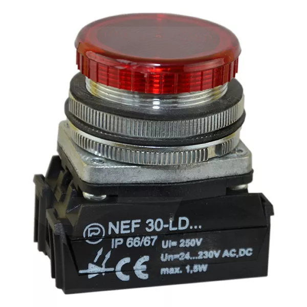 Lampka NEF30Lp/110V czerwona
