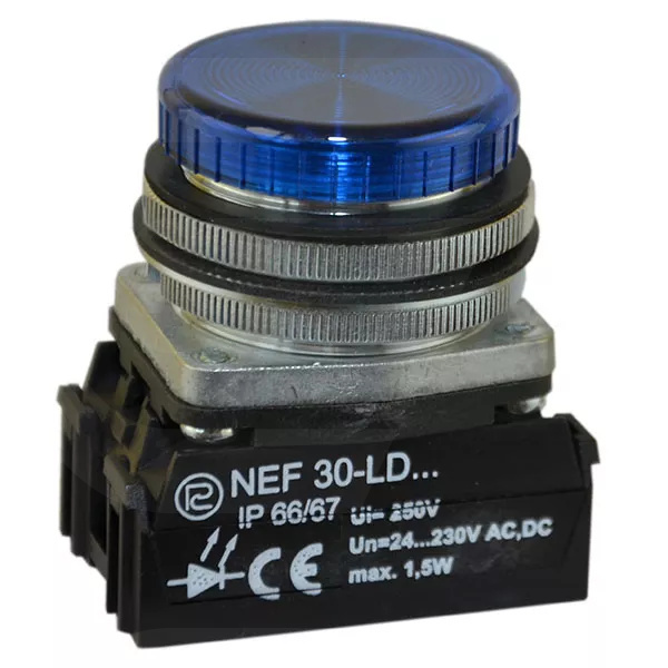 Lampka NEF30Lp/110V niebieska