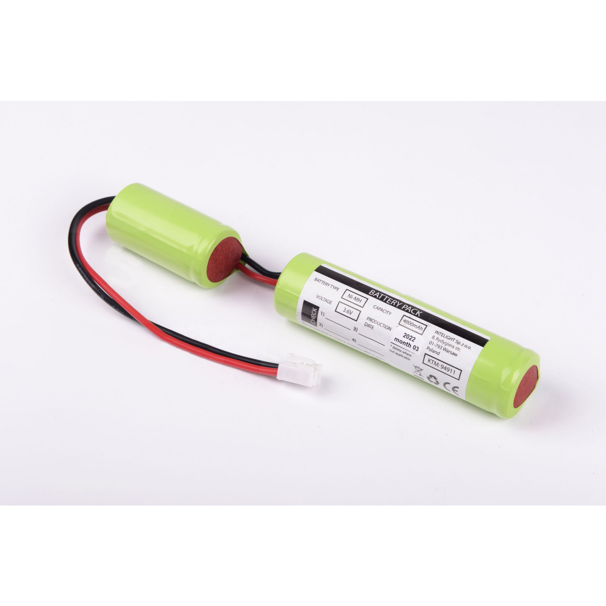 Pakiet akumulatorów NiMH 3,6V 4000mAh HT do oprawy Starlet External 5W 3H  / 94911