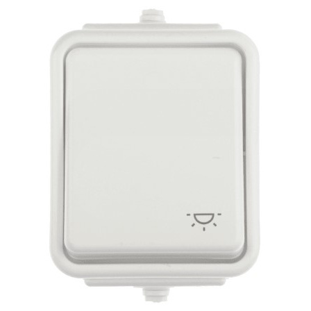 Cedar - Przycisk "światło" IP44 biały